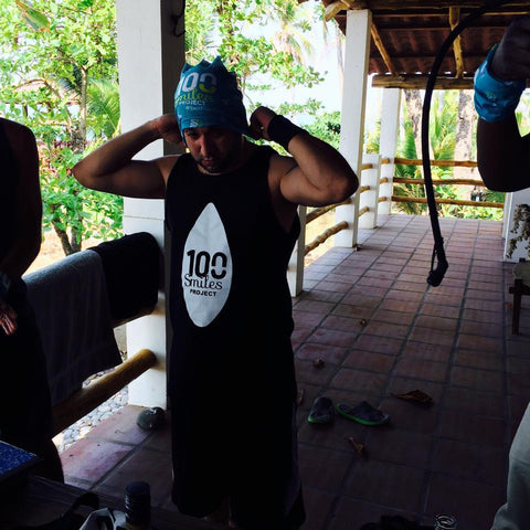 100 Smiles Project mens tank top.